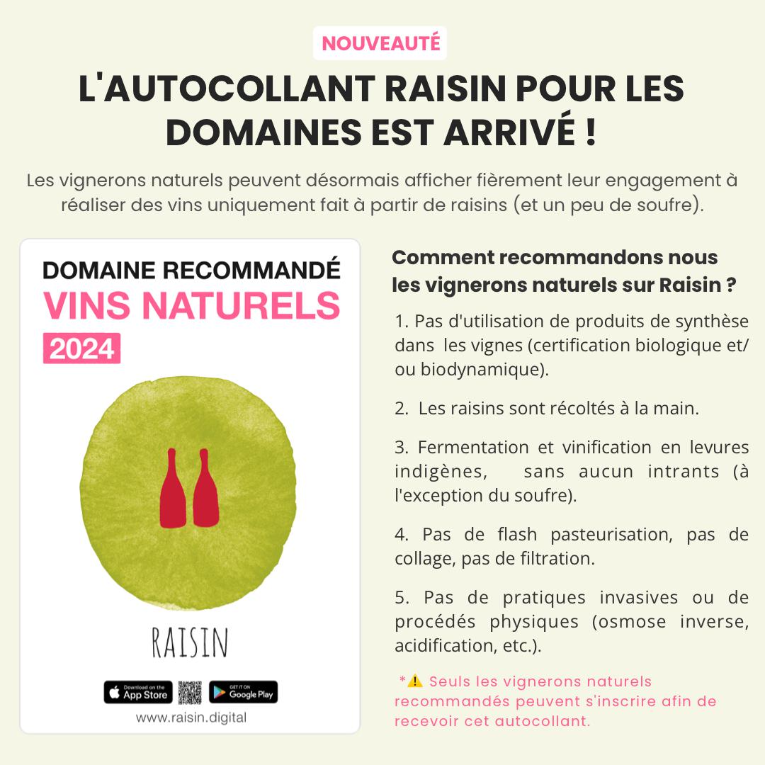 L'autocollant Raisin pour les viticulteurs est là ! 